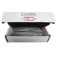 DeWitt AP75 Anchor Pins, 6 In L, 6 In W, 1 In Thick, Steel Pin Anchor Galv 11 Gauge