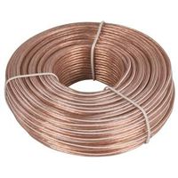 Zenith AS110024C Speaker Wire, 24 AWG, PVC Sheath, Clear Sheath, 100FT