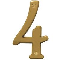 Hy-Ko Prestige Series House Number, 4 Character, 2.938" W x 6.875" H (BR-43BB/4)