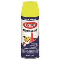 Krylon Gloss Fluorescent Spray Paint, 11 oz, Lemon Yellow, 25 sq ft Coverage Area
