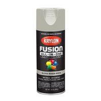Krylon Gloss Spray Paint, 12 oz Can, Acrylic Base, River Rock, 25 sq ft Coverage