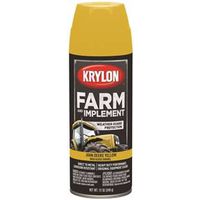 Krylon K01934000 High-Gloss Tractor Yellow Paint, John Deere Yellow, 12 oz Can
