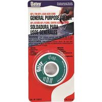 Oatey Solid Acid Core Wire Solder, 1/4 lb, Silver, Melting Point 360-460°F (53015)