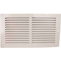 ProSource 13.75" x 7.75" White Powder-Coated Steel Air Return Grille