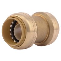 SharkBite Brass Tube Coupling, 1 in, 200 PSI Pressure (U020LFA)