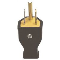 Eaton Wiring Devices SA399 Electrical Plug, Spring Action, 2-Pole, 15 A, 125 V, NEMA 5-15, Black