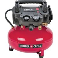 Porter-Cable C2002 Portable Electric Air Compressor 6 Gal Tank 0.8 Hp 150 Psi 1-Stage