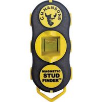 CH Hanson Magnetic Stud Finder, 1" Detection, Black/Yellow, Detects Metal/Wood (3040)