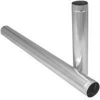 Imperial Duct Pipe, 3" Diameter, 24" Length, 26 Gauge, Galvanized Steel