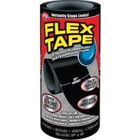 Flex Tape, 5 ft L x 8 in W, Rubber Backing (TFSBLKR0805)