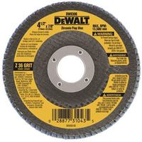 DEWALT DW8306 Flap Disc, 4-1/2 in Dia, 7/8 in Arbor, Coated, 40 Grit, Coarse, Zirconium Oxide