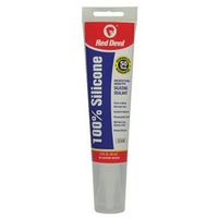 Red Devil 0820 Silicone Sealant, Clear, -60 to 400°F, 2.8 oz Squeeze Tube