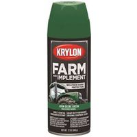 Krylon K01932000 High-Gloss Green Farm Equipment Spray, 12 oz Can