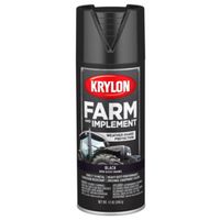 Krylon K01931007 Farm Equipment Spray Gloss Black 12 oz