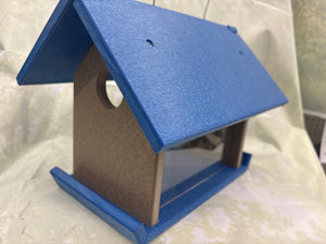 Blue/Gray Mealworm Feeder for Wild Birds