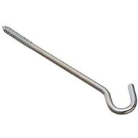 3/8" x 10" Zinc Screw Hook