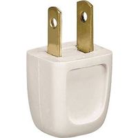 Eaton Wiring Devices BP2601-6W-SP Electrical Plug, 2-Pole, 10A, 125V, NEMA 1-15R, White