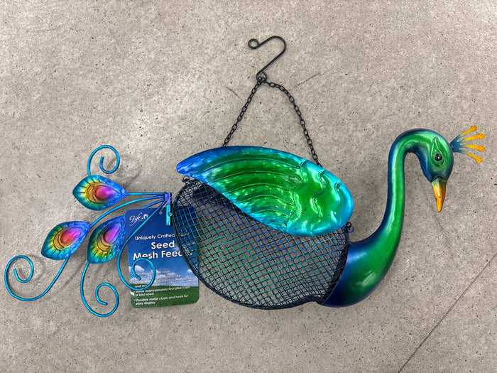 Peacock Mesh Bird Feeder