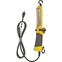 PowerZone ORTLLED48606 Drop Light, 120V LED Lamp, 6 ft L Cord, Yellow