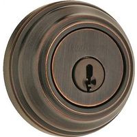Kwikset Deadbolt, Grade 1, K4 Key, Metal, Venetian Bronze, 2-3/8" to 2-3/4" Backset, KW1 Keyway