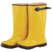 Diamondback RB001-16-C Over Shoe Boots, Size 16, Yellow, Rubber Upper, Slip-On Closure