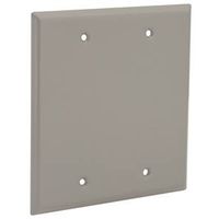 Hubbell 5175-0 Gray Powder-Coated Aluminum Cover, 4-1/2 in L, 4-1/2 in W