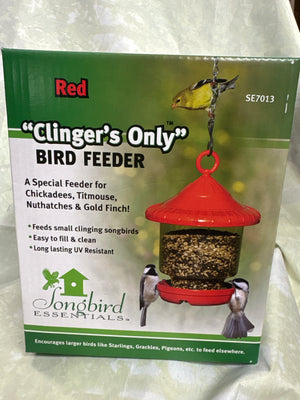 Red Clingers Only Bird Feeders
