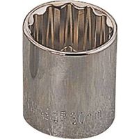 Vulcan MT6534101 Drive Socket, 24 mm, 1/2 in Drive, 12-Point, Chrome Vanadium Steel