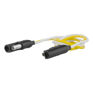 Curt 58021 Connector Plug and Socket with 12 in Wire
