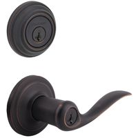 Kwikset Signature Series 991TNL Combination Lockset, Lever Handle, Tustin Design, Venetian Bronze