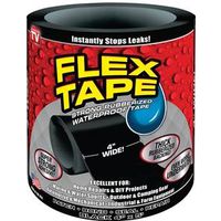 Flex Tape, 5 ft L x 4 in W, Rubber Backing