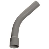 Carlon UA7AFB-CTN Elbow, 1" Trade Size, 45° Angle, SCH 40, PVC, Bell End, Gray