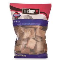 Weber Series Hickory Wood Chunks, 350 cu-in Bag, 4 lb (17148)