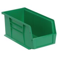 Quantum Storage Systems Ultra Stack and Hang Bin, 35 lb, Polypropylene, Green, 10-7/8 in L