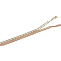 CCI 94605M418 Speaker Cable, 16 AWG Wire, Clear PVC Sheath, 250 ft L