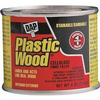 DAP Plastic Wood Filler Paste, Strong Solvent, Light Oak, 4 oz