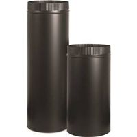 Imperial 5" Diameter x 24" Long Black Steel Stove Pipe