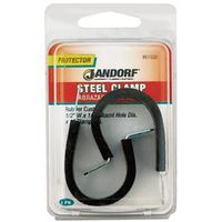 Jandorf 61526 Cushion Clamp, 1 in Max Bundle Dia, 1/2 in W, Rubber/Steel, Black