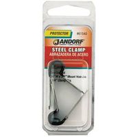 Jandorf 61540 Loom Clamp, 1/4 In Max Bundle Dia, 3/4 In W, Steel/Vinyl, Black Clamp