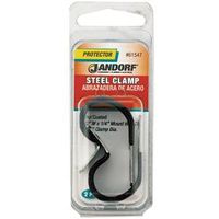 Jandorf 61547 Loom Clamp, 5/8 in Max Bundle Dia, 1/2 in W, Steel/Vinyl, Black Clamp