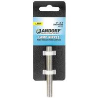 Jandorf 60162 Lamp Nipple, 3 In L, 1/8 In IP Thread, Zinc