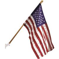 Wood Pole Flag Set, Polyester