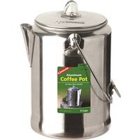 Coghlan's 1346 Coffee Pot, 9 Cups, Aluminum, Silver