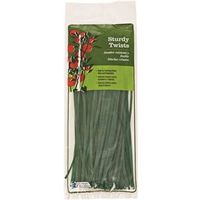 Gardener's Blue Ribbon T-002 Twist Tie, 8 In L, Plastic Tie, Plastic Twist