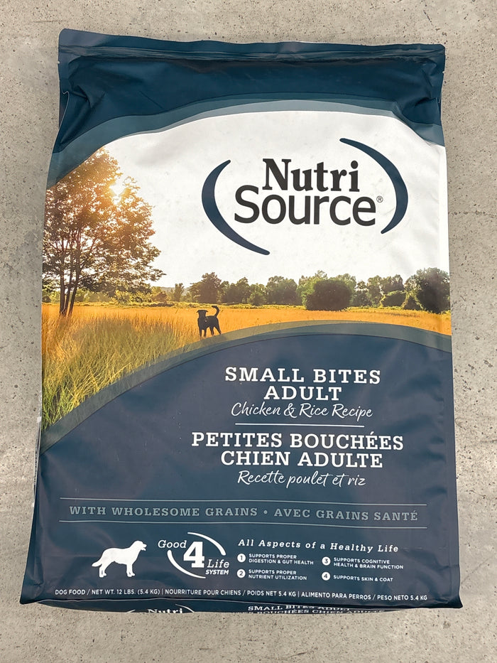 NutriSource Chicken & Rice Dog Food 12 lb