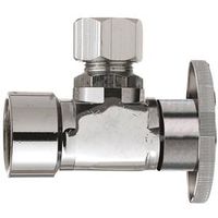 Plumb Pak PP51-1PCLF Shut-Off Valve, 1/2 x 1/2 in Connection, Brass Body, CHR ANG Valve