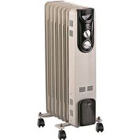 PowerZone Oil-Filled Heater, 1500W, 120V, 12.5A, White (Model DF-150P9-7)