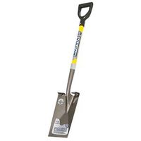 Vulcan 34540 Garden Spade Shovel, 7 In W Blade, Steel Blade, Fiberglass Handle, 29 In L Handle