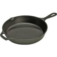 Lodge L12SK3 Pre-Seasoned Skillet with Handle, 13-1/4" Dia, Iron, Black