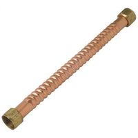 BrassCraft Copper-Flex Water Heater Connector, 3/4" FIP, Copper, 24" Length, 25/CS